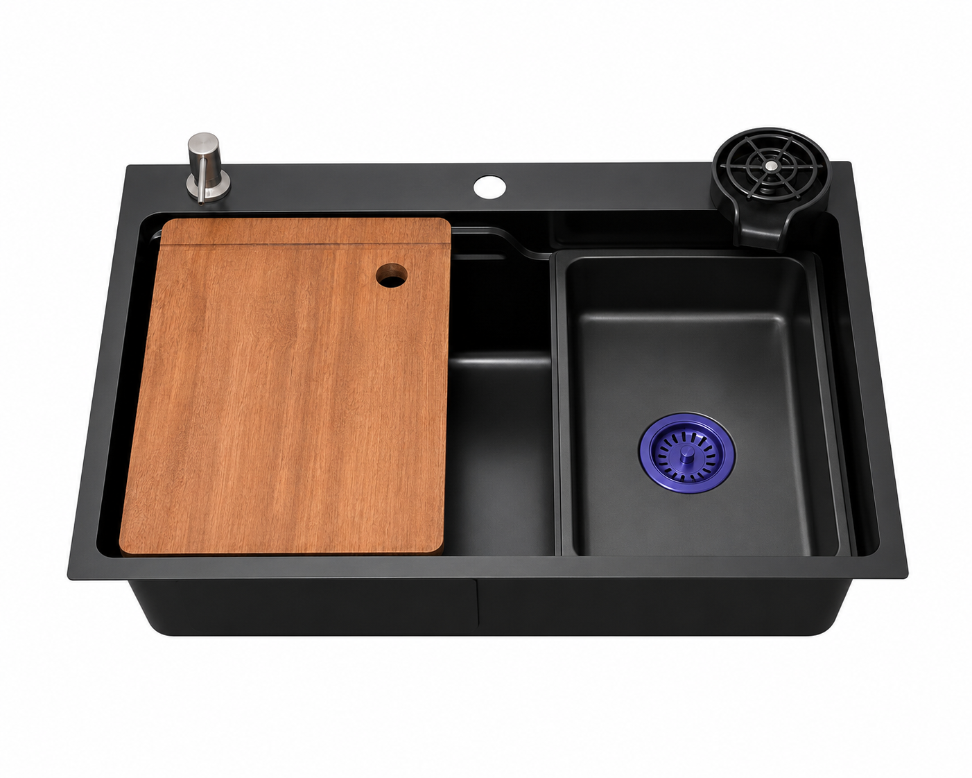 Cuba Gourmet BR Cubas Preta 68 × 46 × 22 cm – 0,8 mm com Acessórios