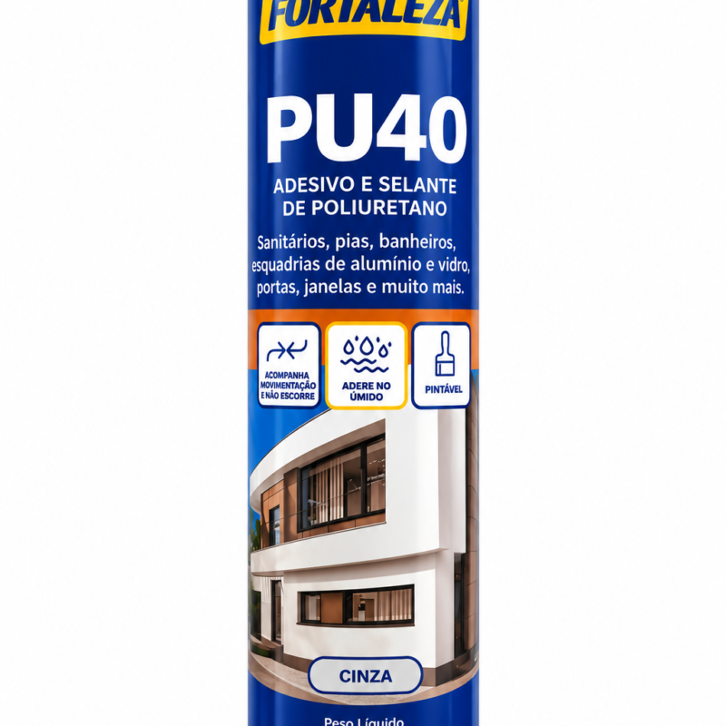 Fortaleza PU40 — Cinza/Branco/Preto 400 g