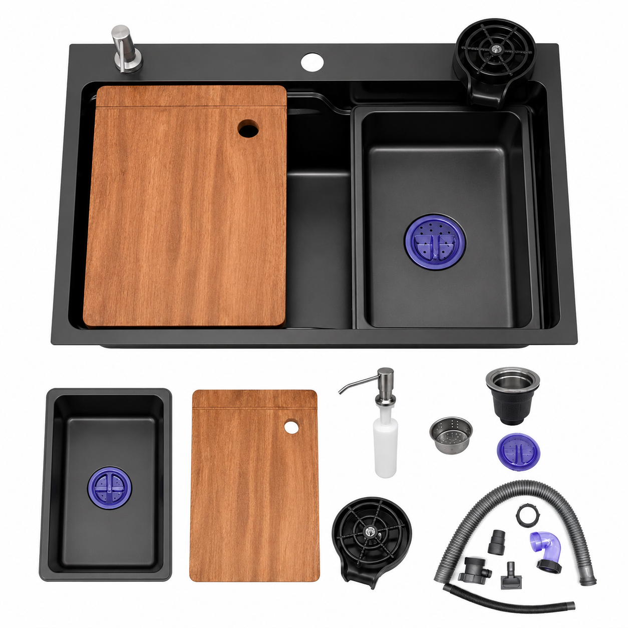 Cuba Gourmet BR Cubas Preta 68 × 46 × 22 cm – 0,8 mm com Acessórios - Imagem 8