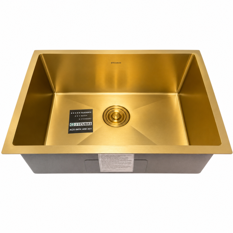 Cuba Gourmet BR Cubas 60 × 40 × 22 cm – Dourada